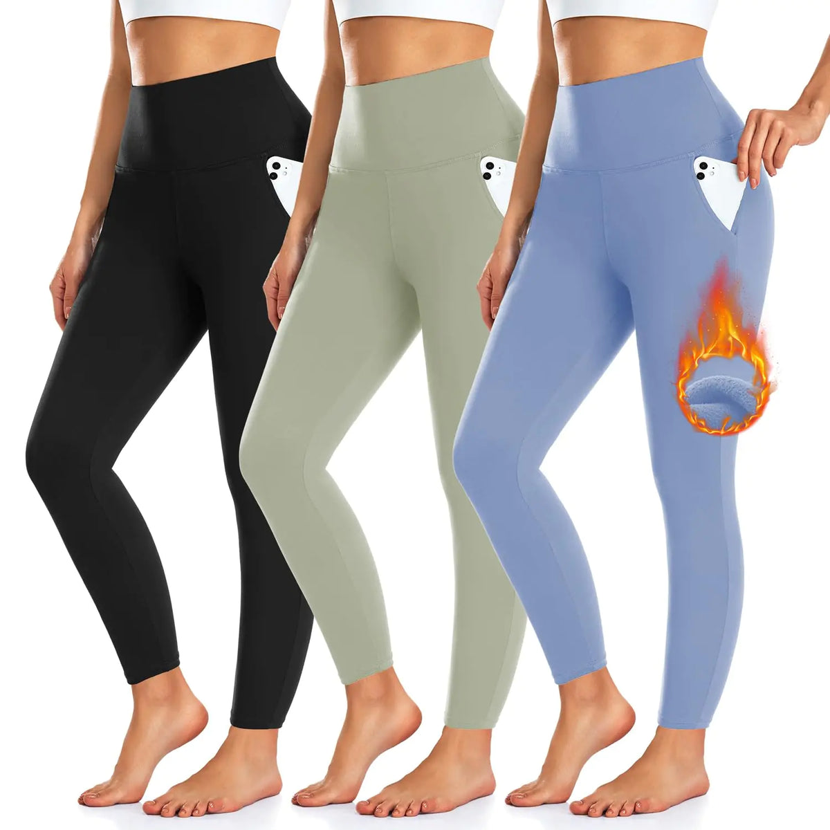 Fleece Leggings (3pk)